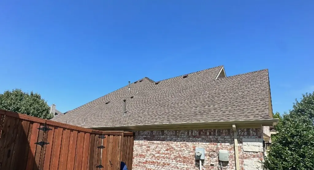 Completed roof replacement project in Granby